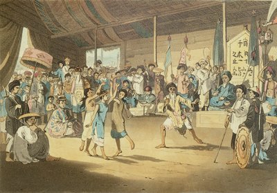 Scene in a Cochin-Chinese Opera, plate 13 from 